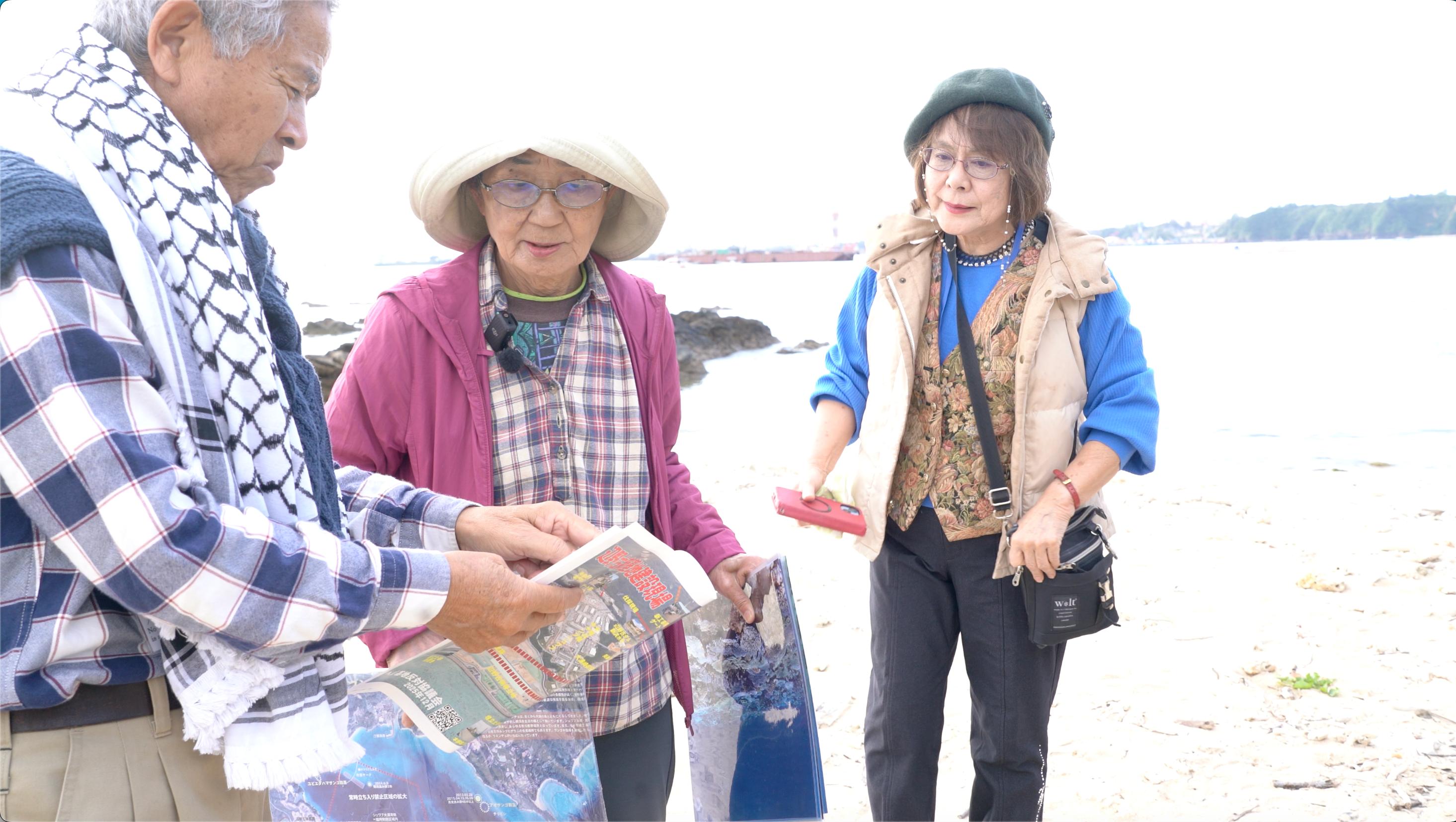 Local resident explaining