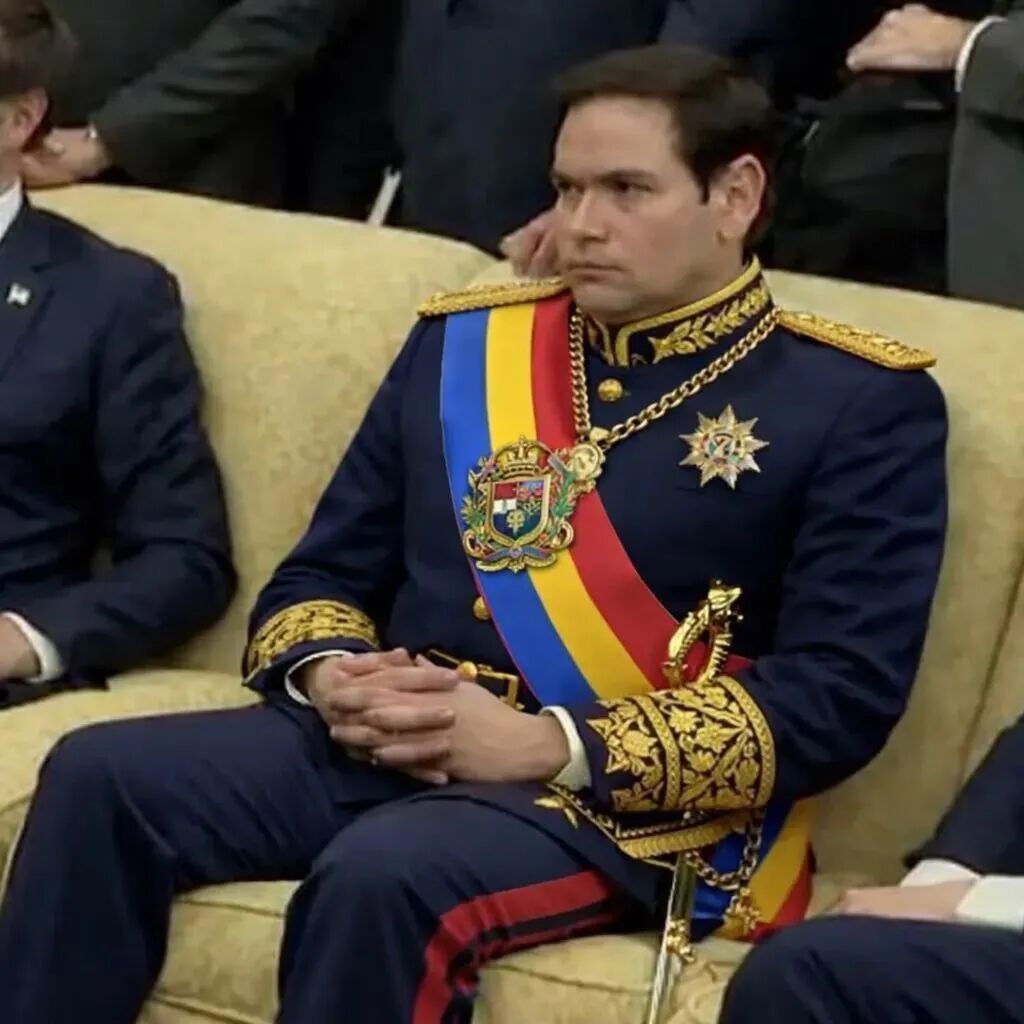 On January 4 local time, The Washington Post reported that U.S. Secretary of State Rubio will serve as the "Governor of Venezuela." Overseas netizens photoshopped a "Venezuelan Presidential Uniform" onto Rubio. X.